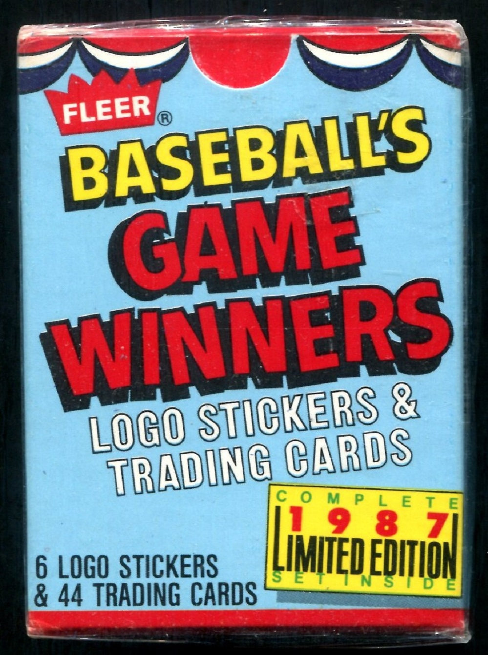 1987 Fleer Baseball Game Winners Factory Set