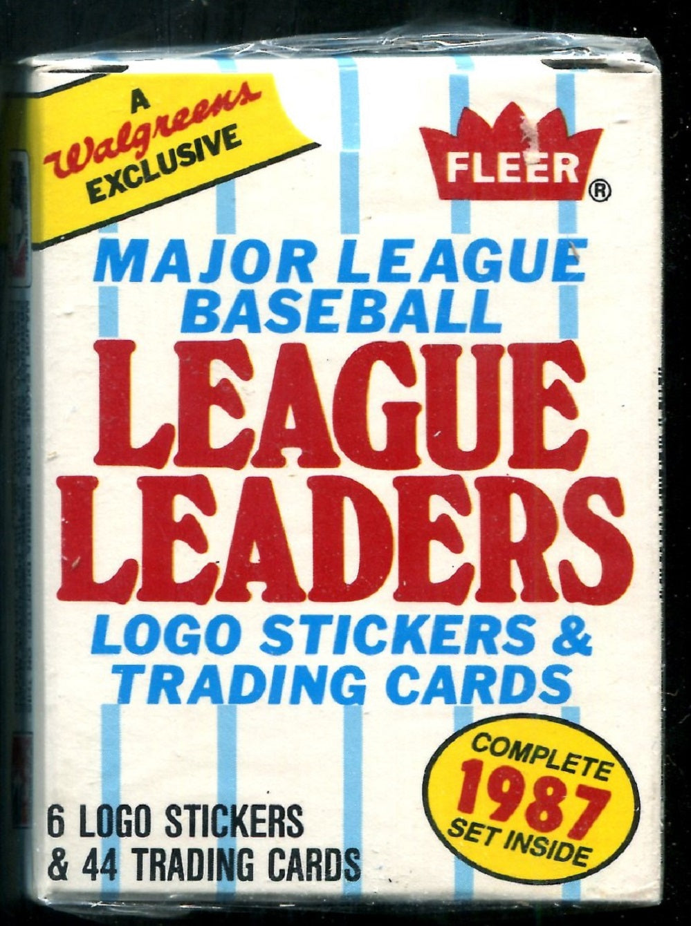 1987 Fleer Baseball Walgreens League Leaders Factory Set