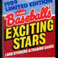 1989 Fleer Baseball Exciting Stars Factory Set