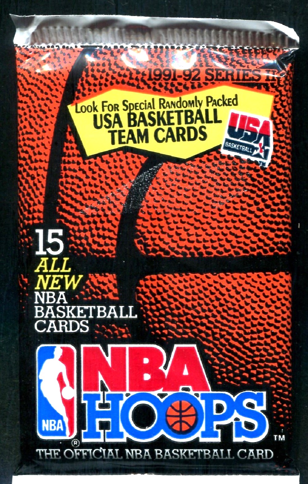 1991/92 Hoops Basketball Unopened Series 2 Pack (15) (PS)