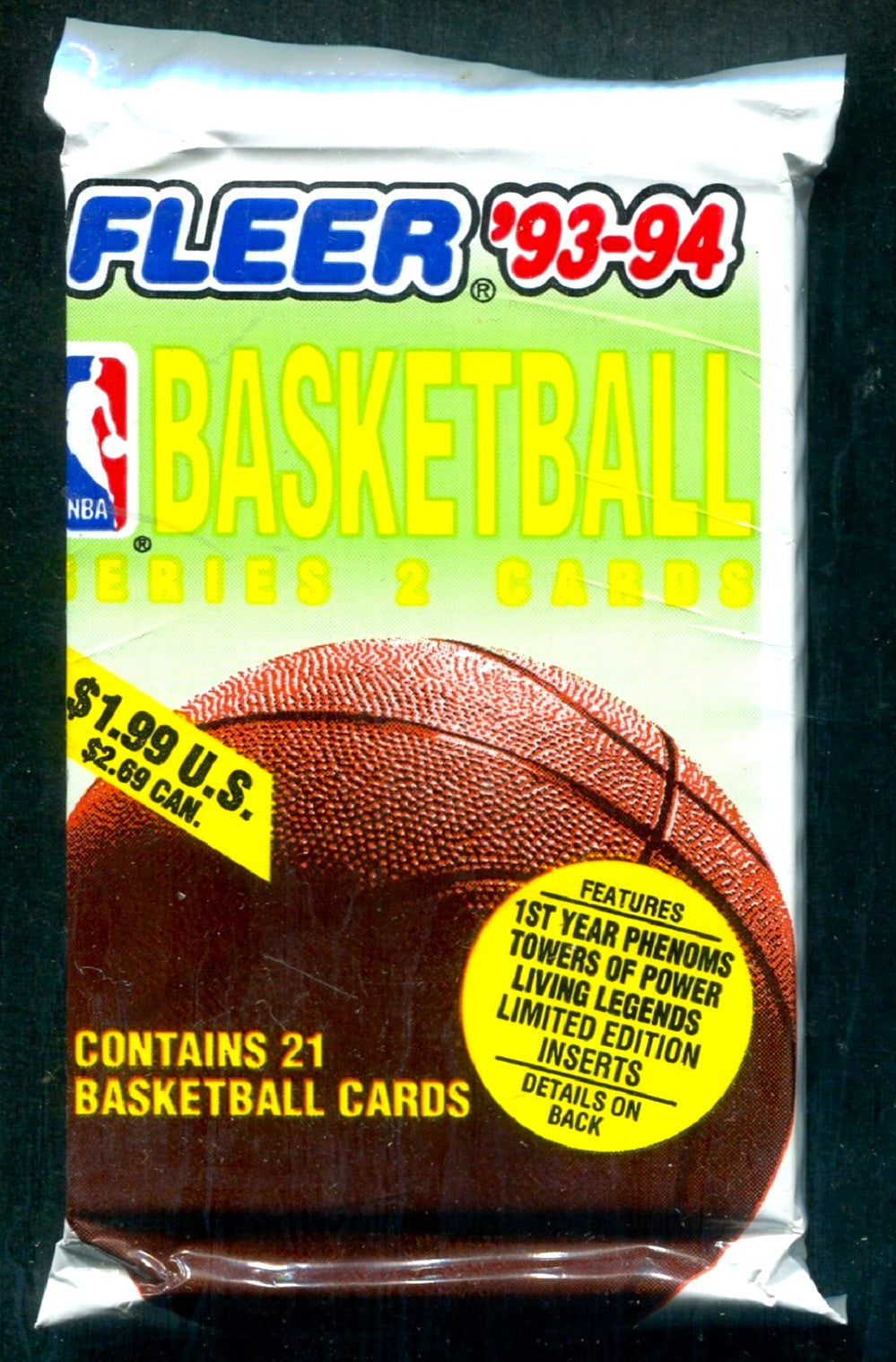 1993/94 Fleer Basketball Unopened Series 2 Jumbo Pack
