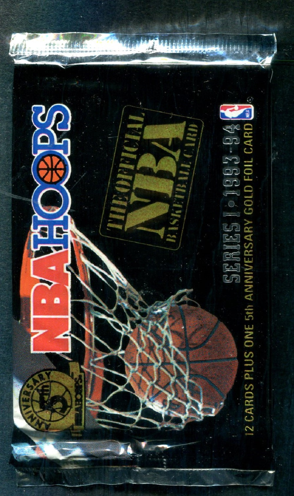 1993/94 Hoops Basketball Unopened Series 1 Pack