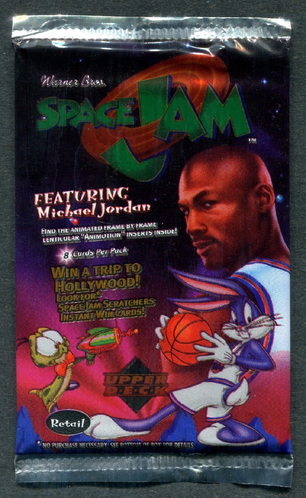 1996/97 Upper Deck Space Jam Basketball Unopened Pack (Retail)