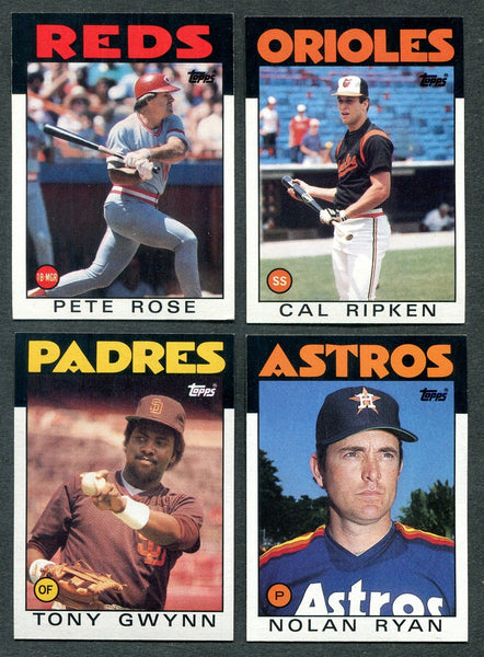 1986 deals TOPPS BASEBALL COMPLETE SET # 1 - 792