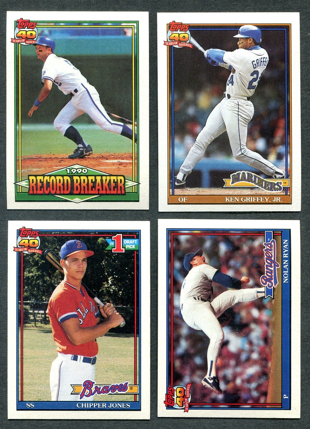 1991 Topps Baseball Complete Set NM/MT (792) (23-337)