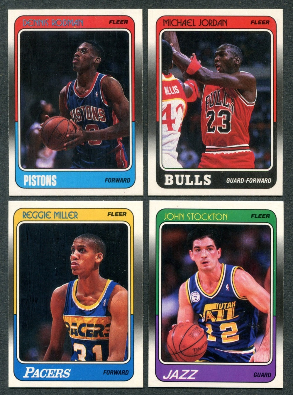 1988/89 Fleer Basketball Complete Set NM NM/MT (132) (24-352)