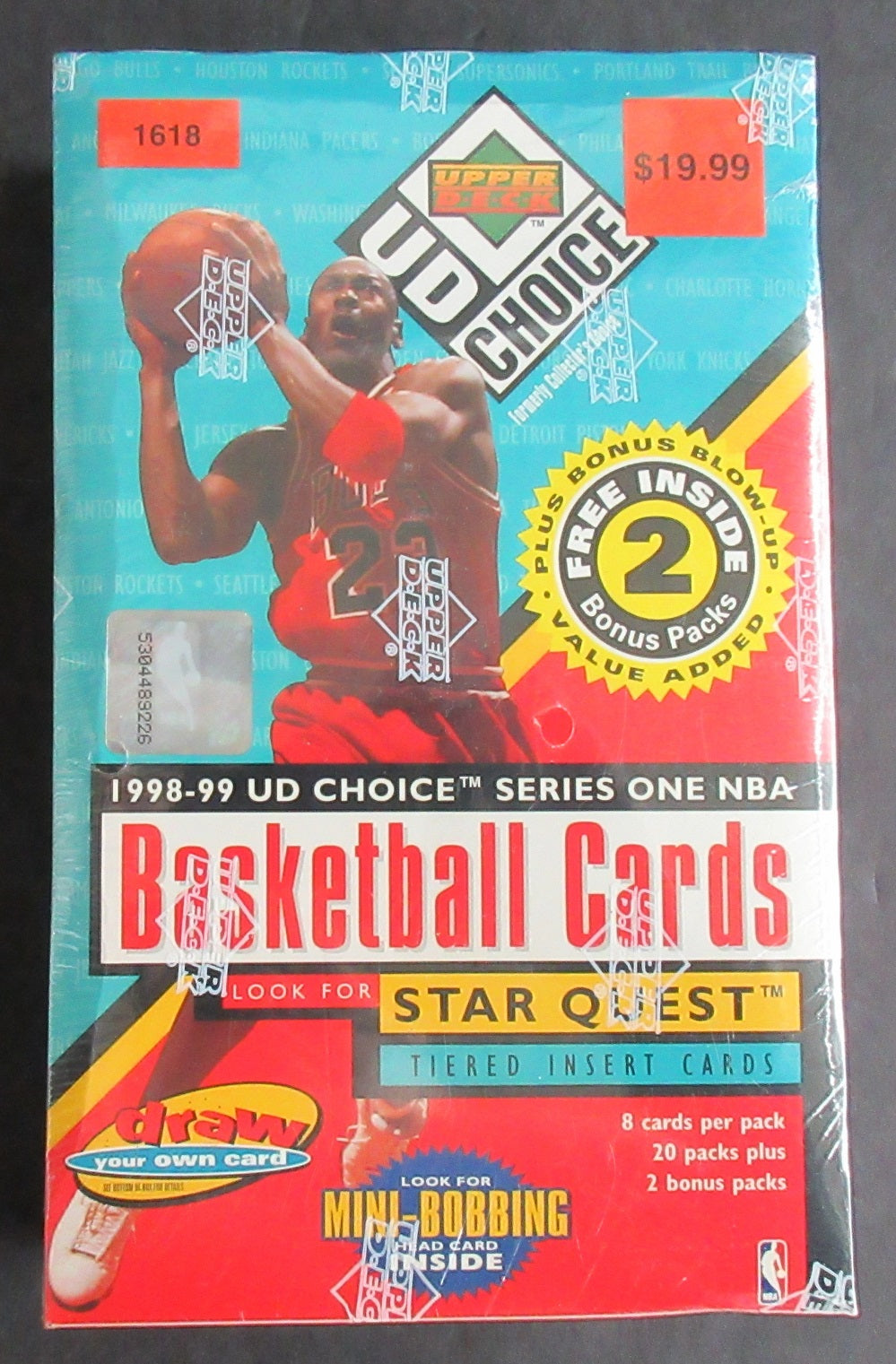 1998/99 Upper Deck UD Choice Basketball Series 1 Blaster Box (22/8)