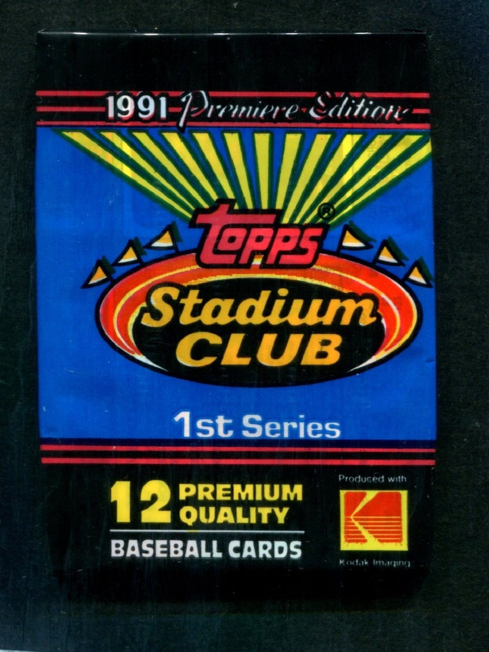 1991 Topps Stadium Club Baseball Unopened Series 1 Pack