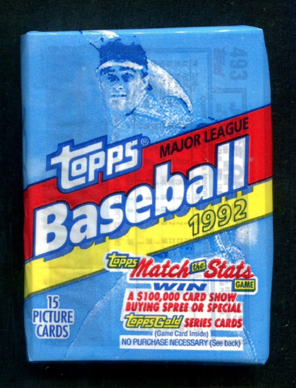 1992 Topps Baseball Unopened Pack