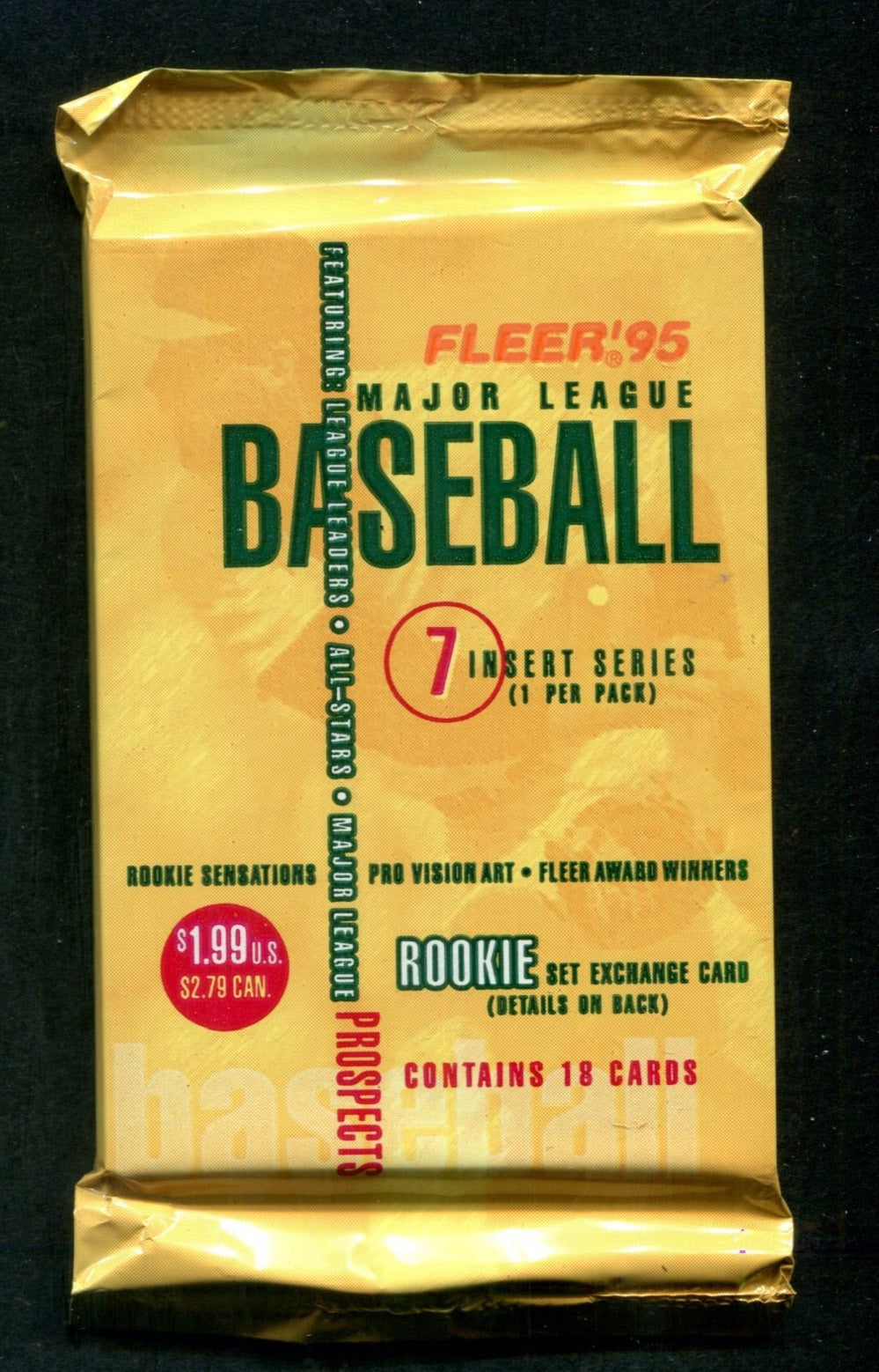 1995 Fleer Baseball Unopened Jumbo Pack (Pre-Priced)