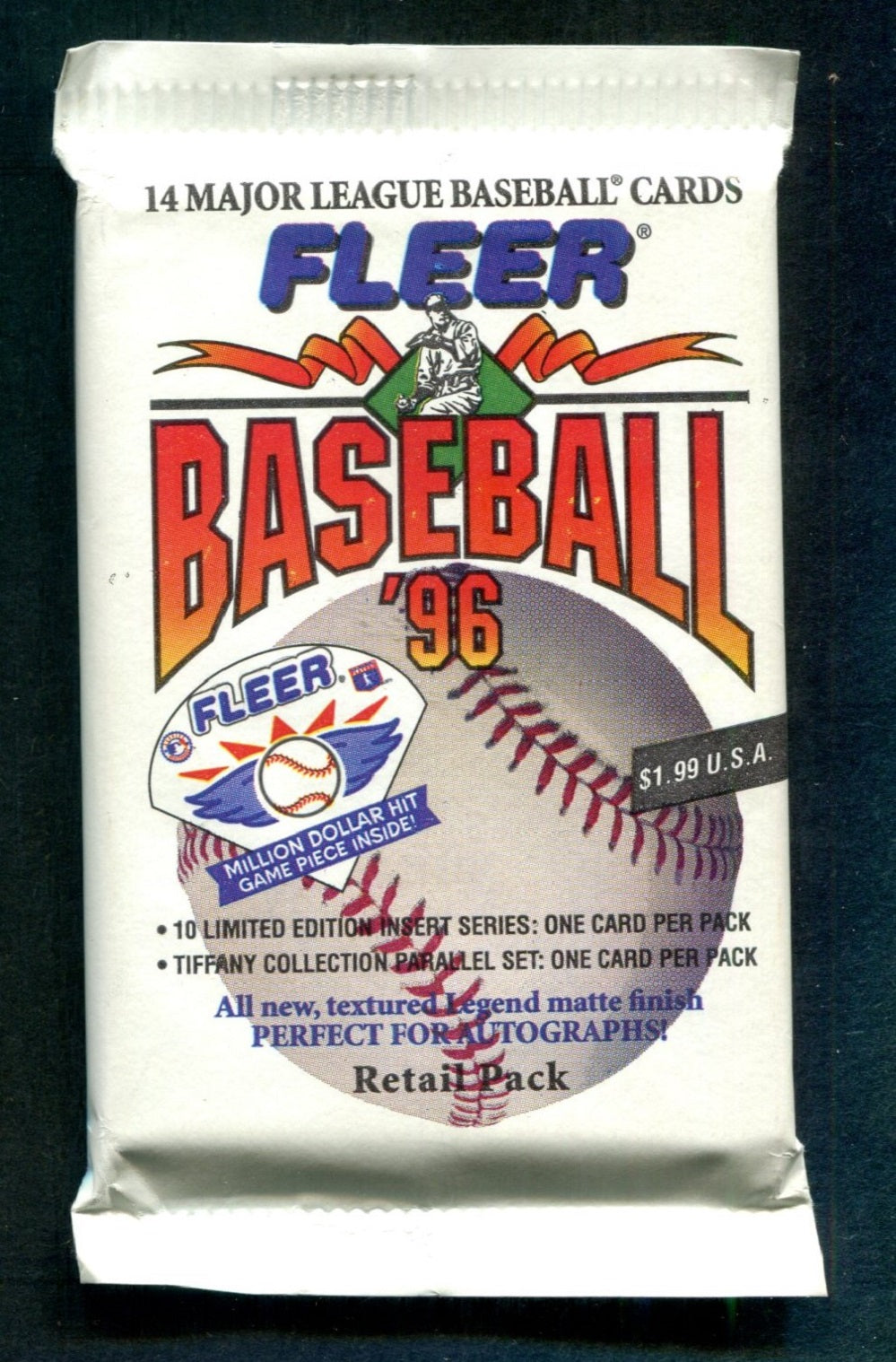 1996 Fleer Baseball Unopened Pack (Retail)