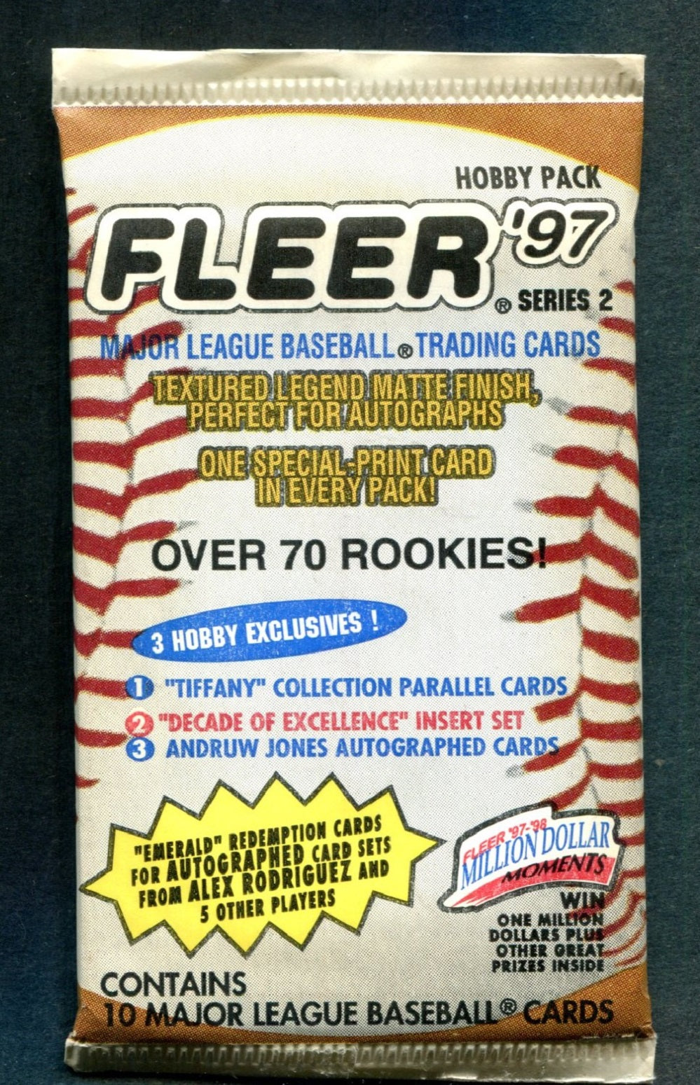 1997 Fleer Baseball Unopened Series 2 Pack (Hobby)