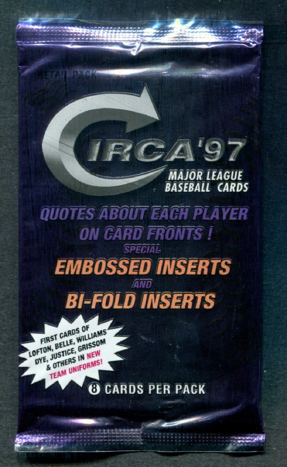 1997 Fleer Circa Baseball Unopened Pack (Retail)