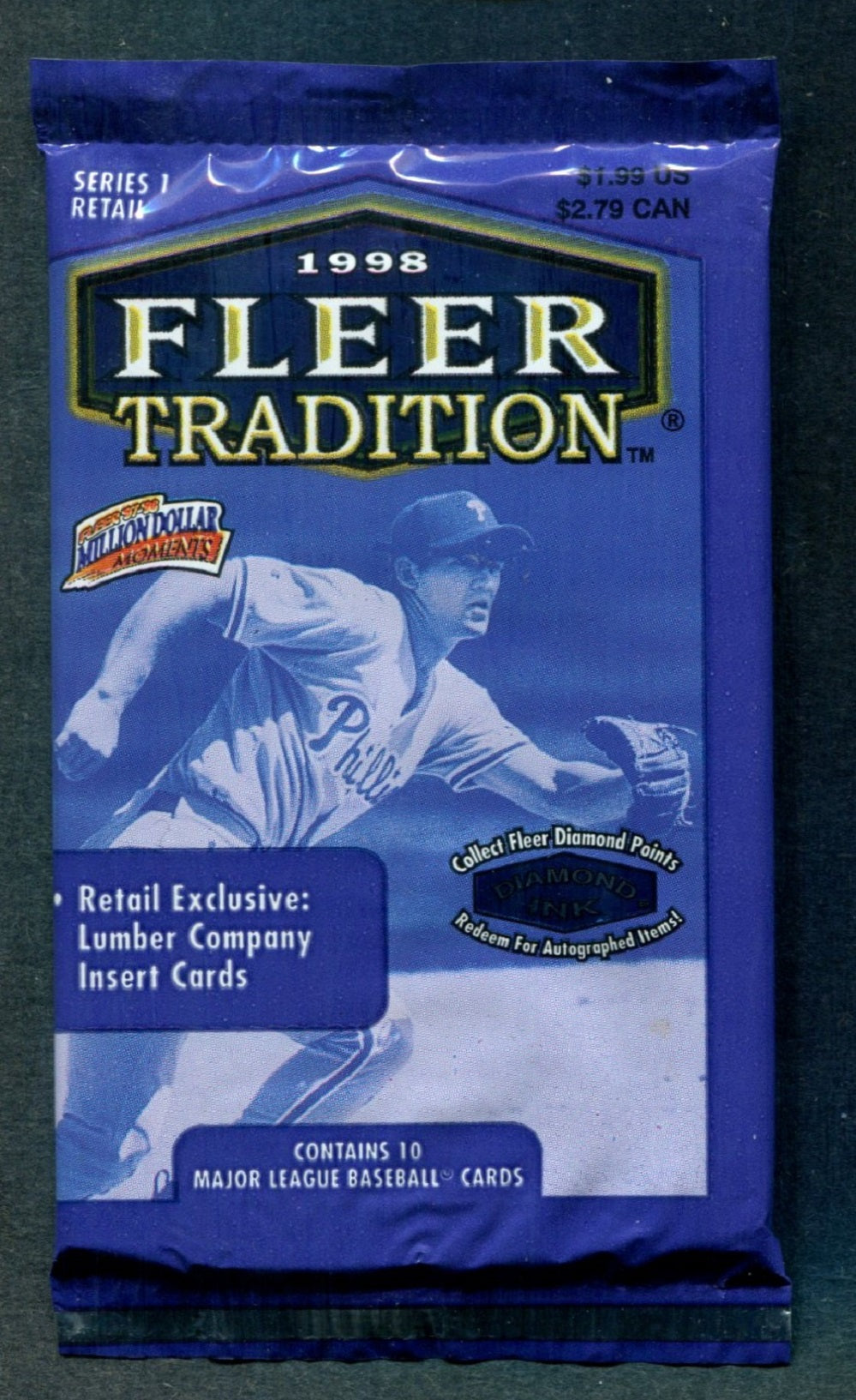 1998 Fleer Tradition Baseball Unopened Series 1 Pack (Retail)