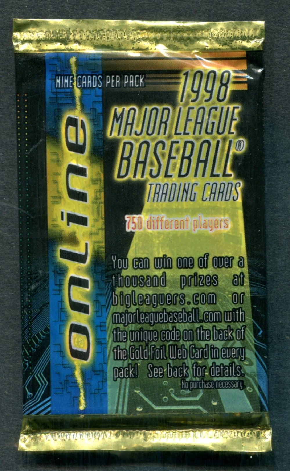 1998 Pacific Online Baseball Unopened Pack