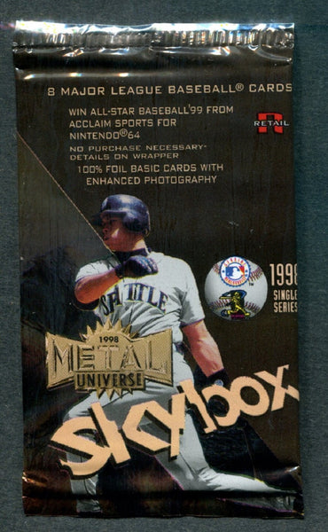 1998 Skybox Metal Universe Baseball Unopened Pack (Retail 