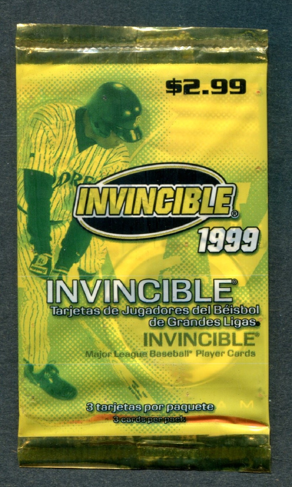 1999 Pacific Invincible Baseball Unopened Pack (Pre-Priced)