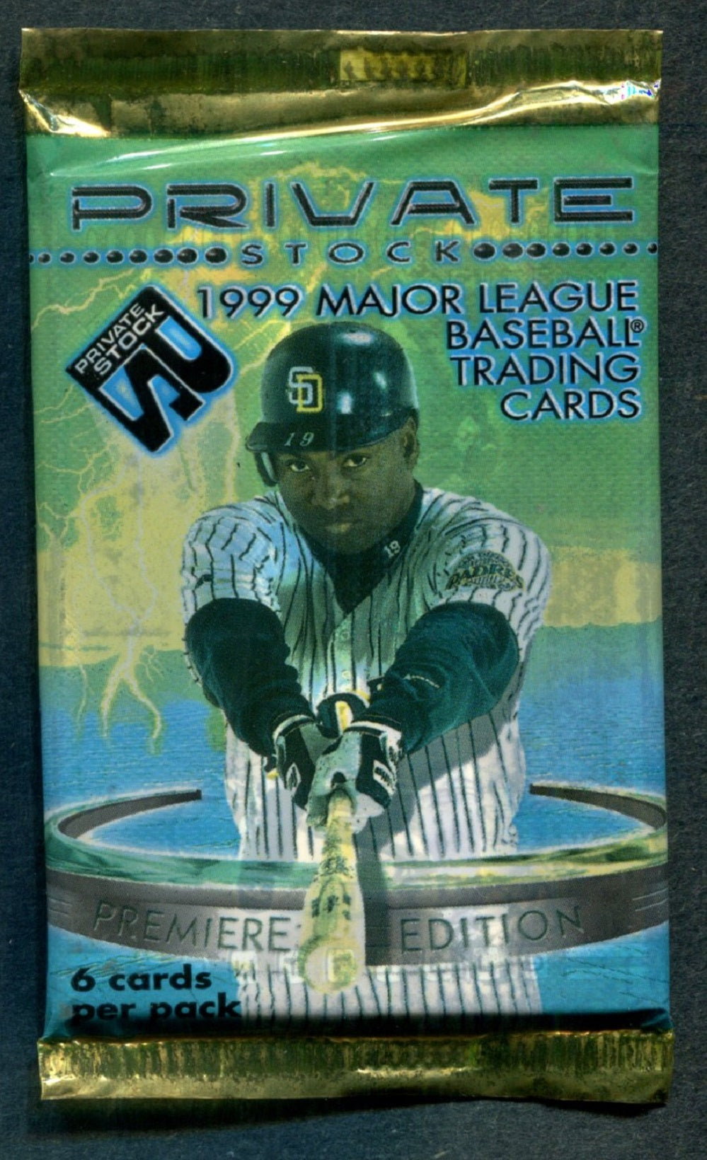 1999 Pacific Private Stock Baseball Unopened Pack (6 Cards)