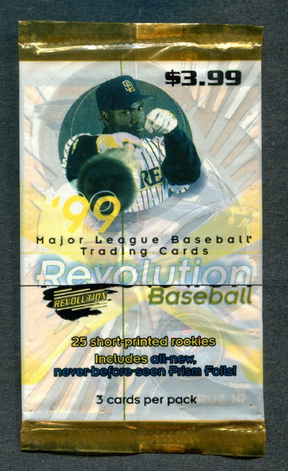 1999 Pacific Revolution Baseball Unopened Pack (Pre-Priced)