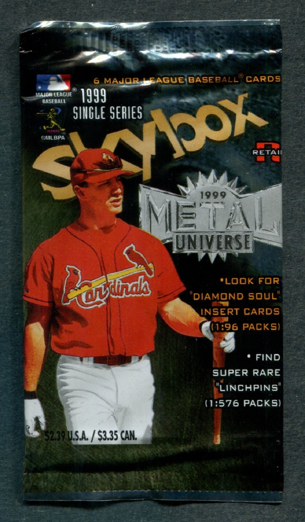 1999 Skybox Metal Universe Baseball Unopened Pack (Retail) (Pre-Priced)