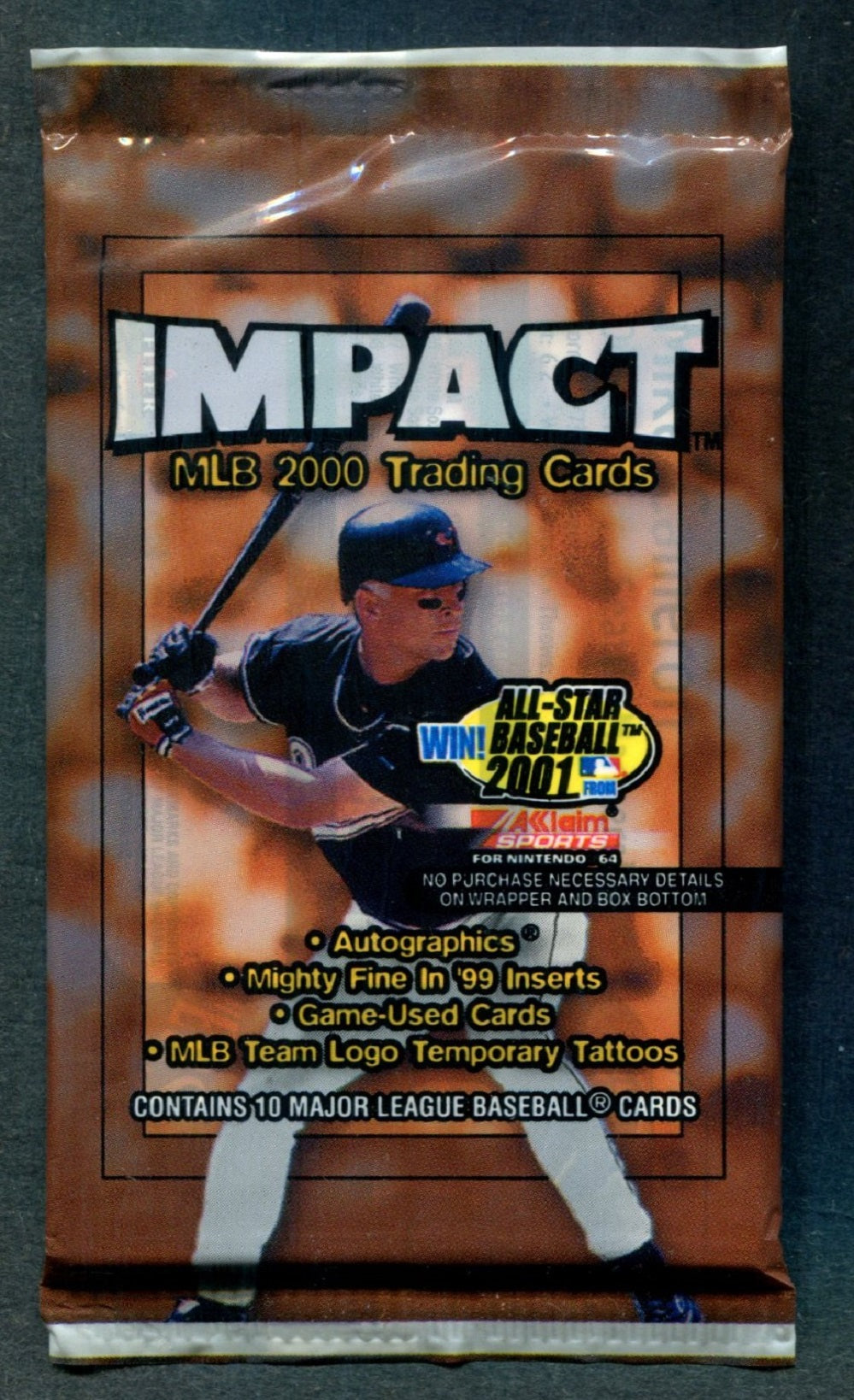 2000 Skybox Impact Baseball Unopened Pack