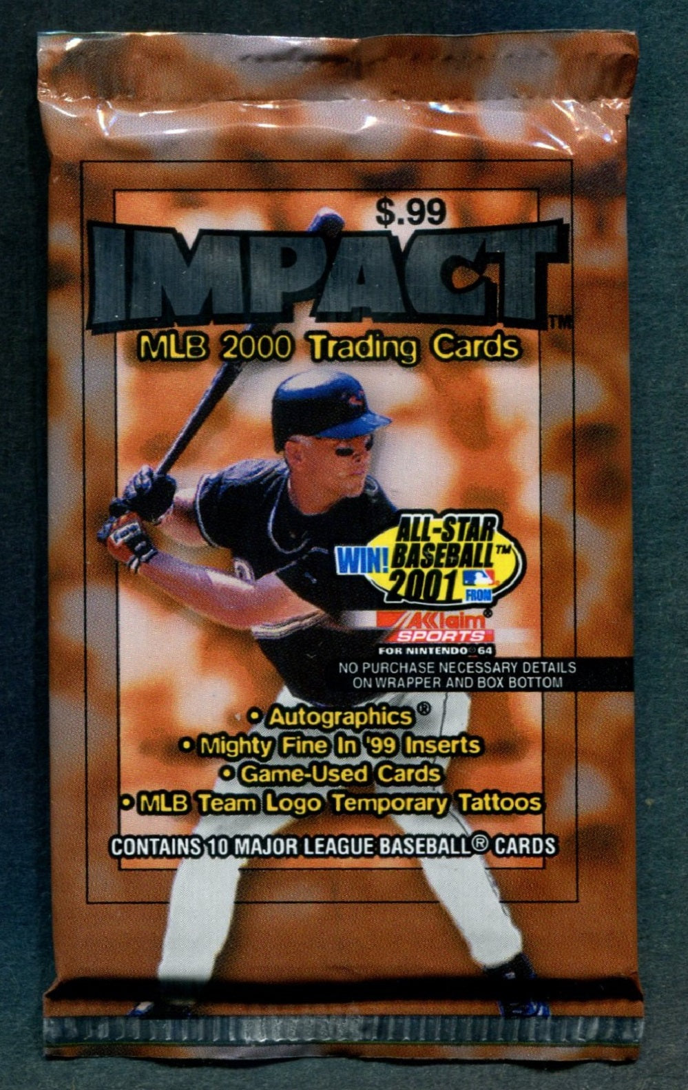 2000 Skybox Impact Baseball Unopened Pack (Retail)