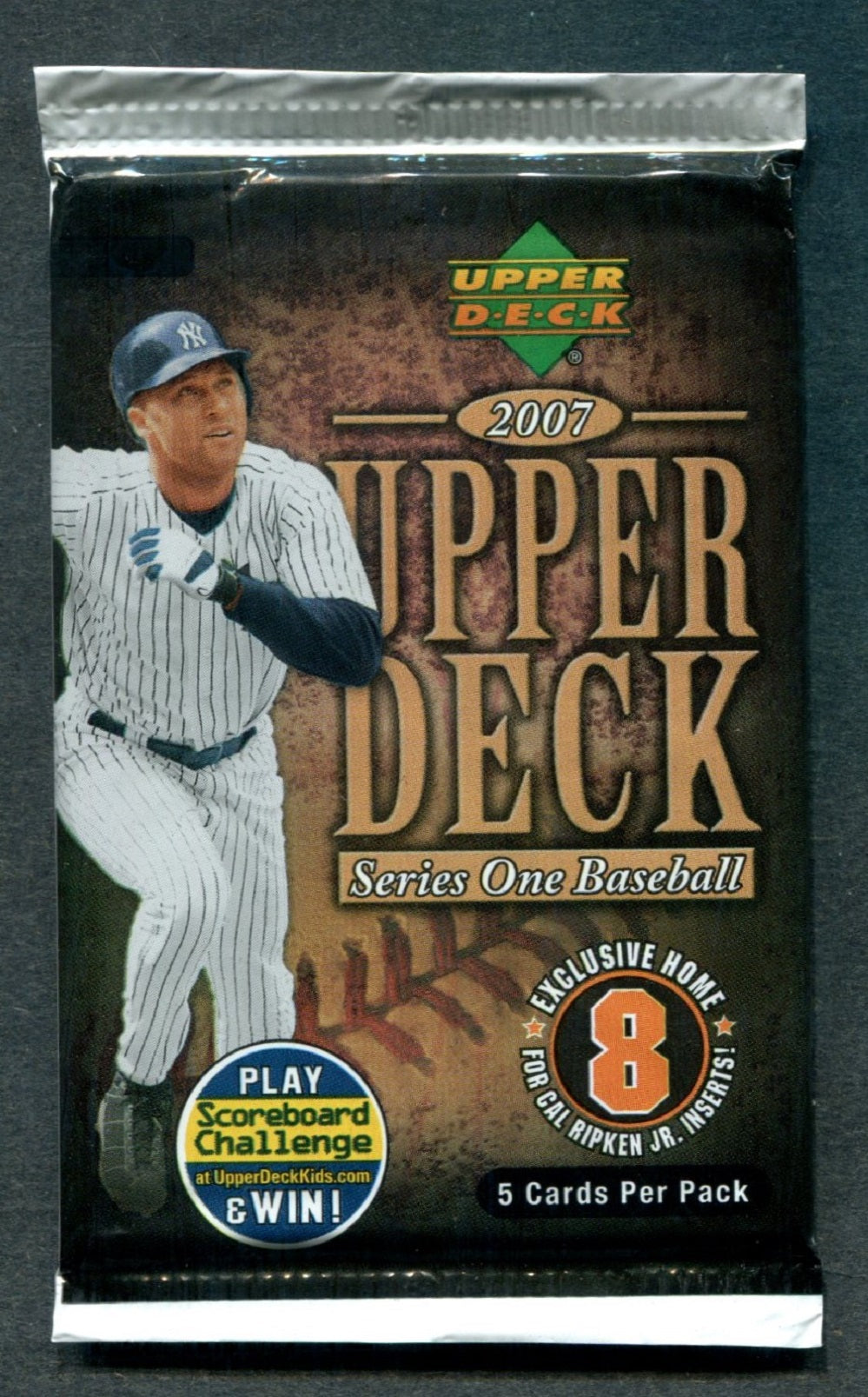 2007 Upper Deck Baseball Unopened Series 1 Pack (5 Cards)