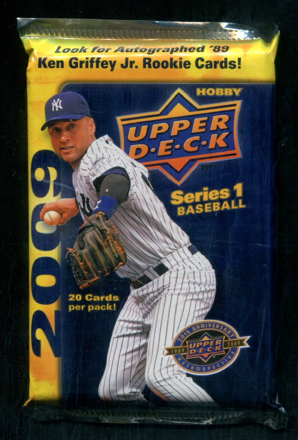 2009 Upper Deck Baseball Unopened Series 1 Jumbo Pack (20 Cards)