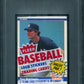 1984 Fleer Baseball Unopened Cello Pack PSA 9 Mattingly Top *6983