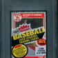 1985 Fleer Baseball Unopened Cello Pack PSA 7 Clemens Top *1979