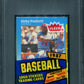 1987 Fleer Baseball Unopened Cello Pack PSA 8 Puckett Top *6990