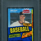 1987 Fleer Baseball Unopened Cello Pack PSA 9 Clark Top *6992