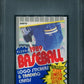 1989 Fleer Baseball Unopened Cello Pack PSA 8 Griffey Jr. Top *6997