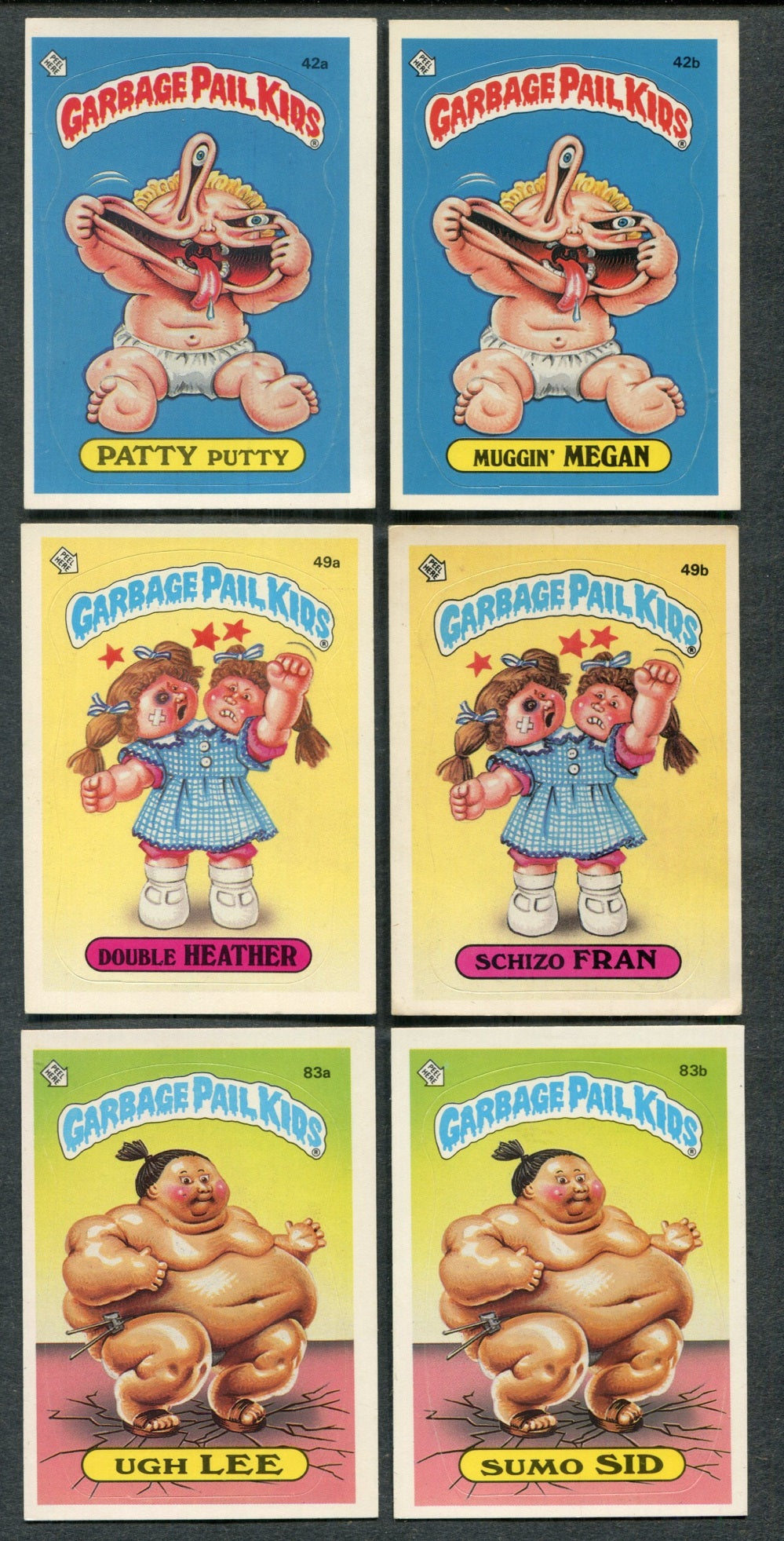 1985 Topps Garbage Pail Kids Complete Series 2 Set (w/ Variations) NM NM/MT