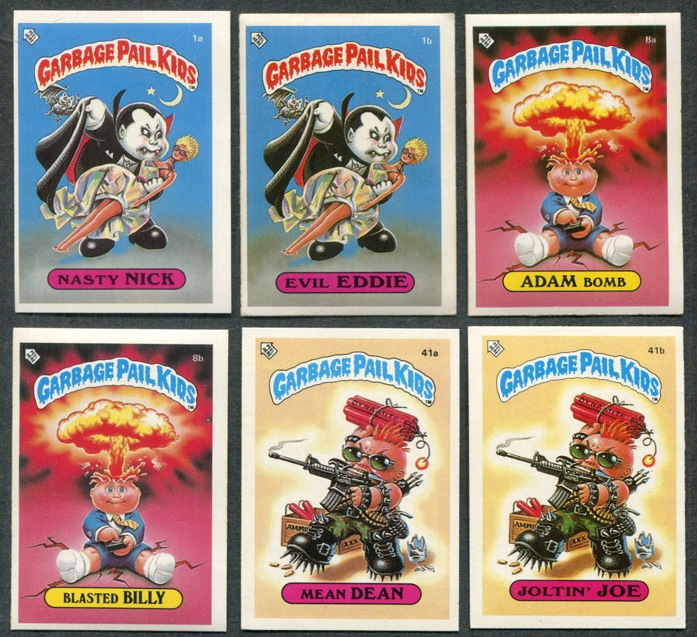 1986 Topps Garbage Pail Kids U.K. Complete Series 1 Set EX EX/MT