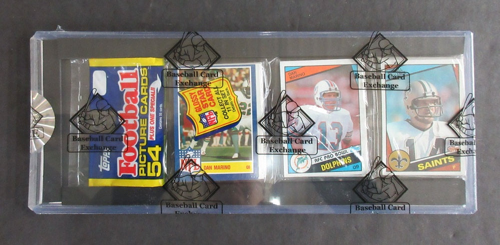 1984 Topps Football Unopened Rack Pack (Marino Top) (BBCE)