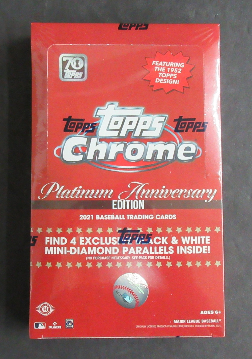 2021 Topps Chrome Baseball Platinum Anniversary Lite Box (Hobby) (16/4)