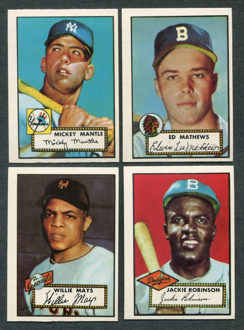 1952 Topps Baseball Reprint Complete Set (Issued 1983) NM NM/MT (24-438) (Read)