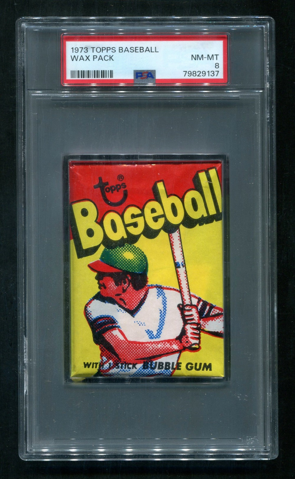 1973 Topps Baseball Unopened Wax Pack PSA 8 *9137