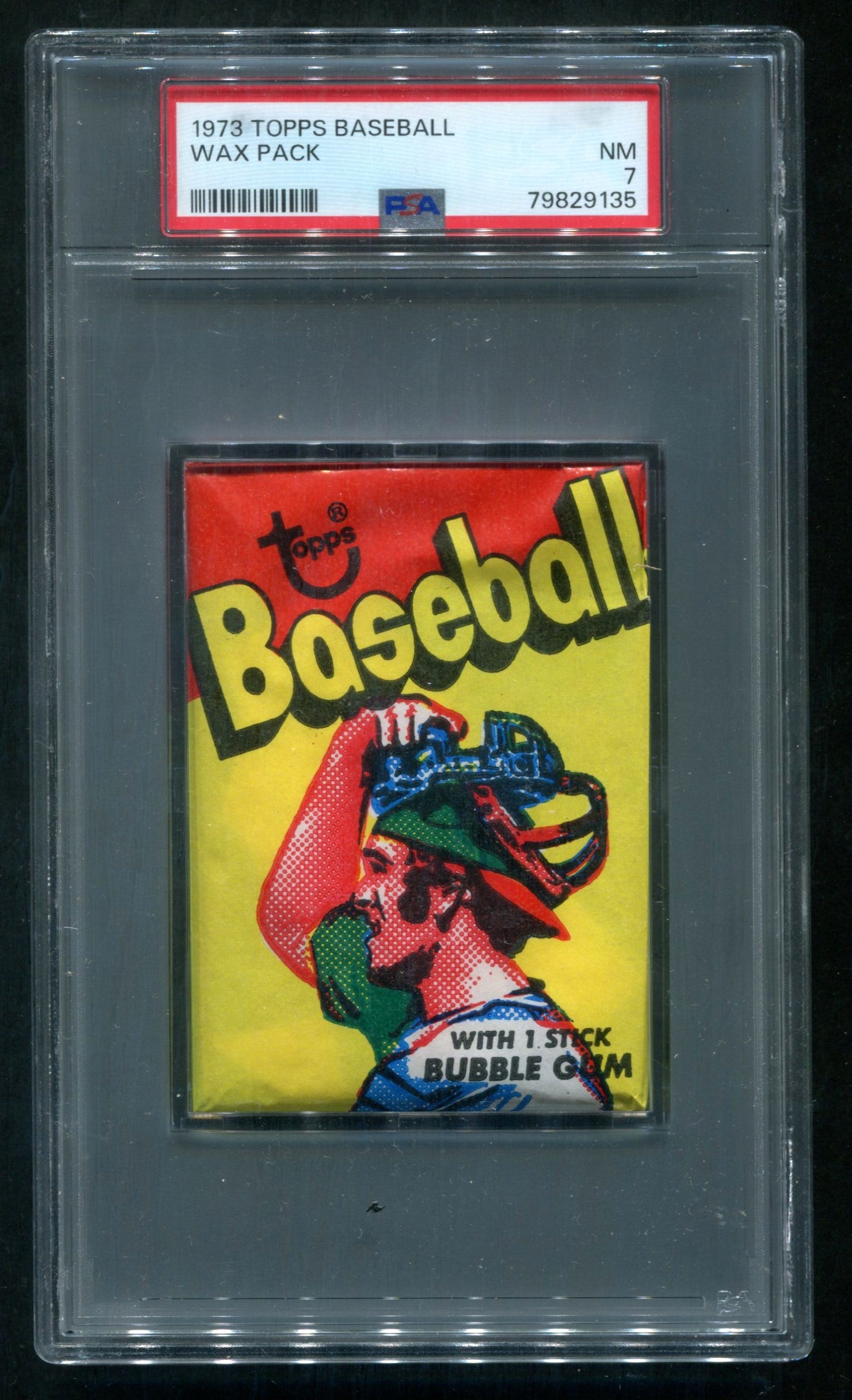 1973 Topps Baseball Unopened Wax Pack PSA 7 *9135