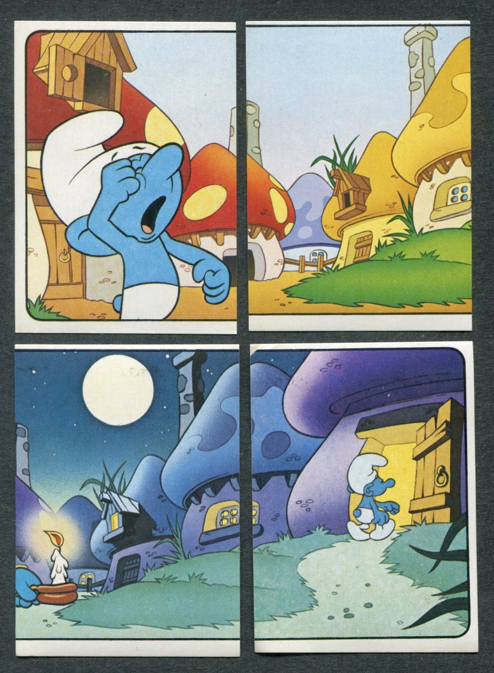 1982 Panini Smurfs Stickers Complete Set (180) NM NM/MT