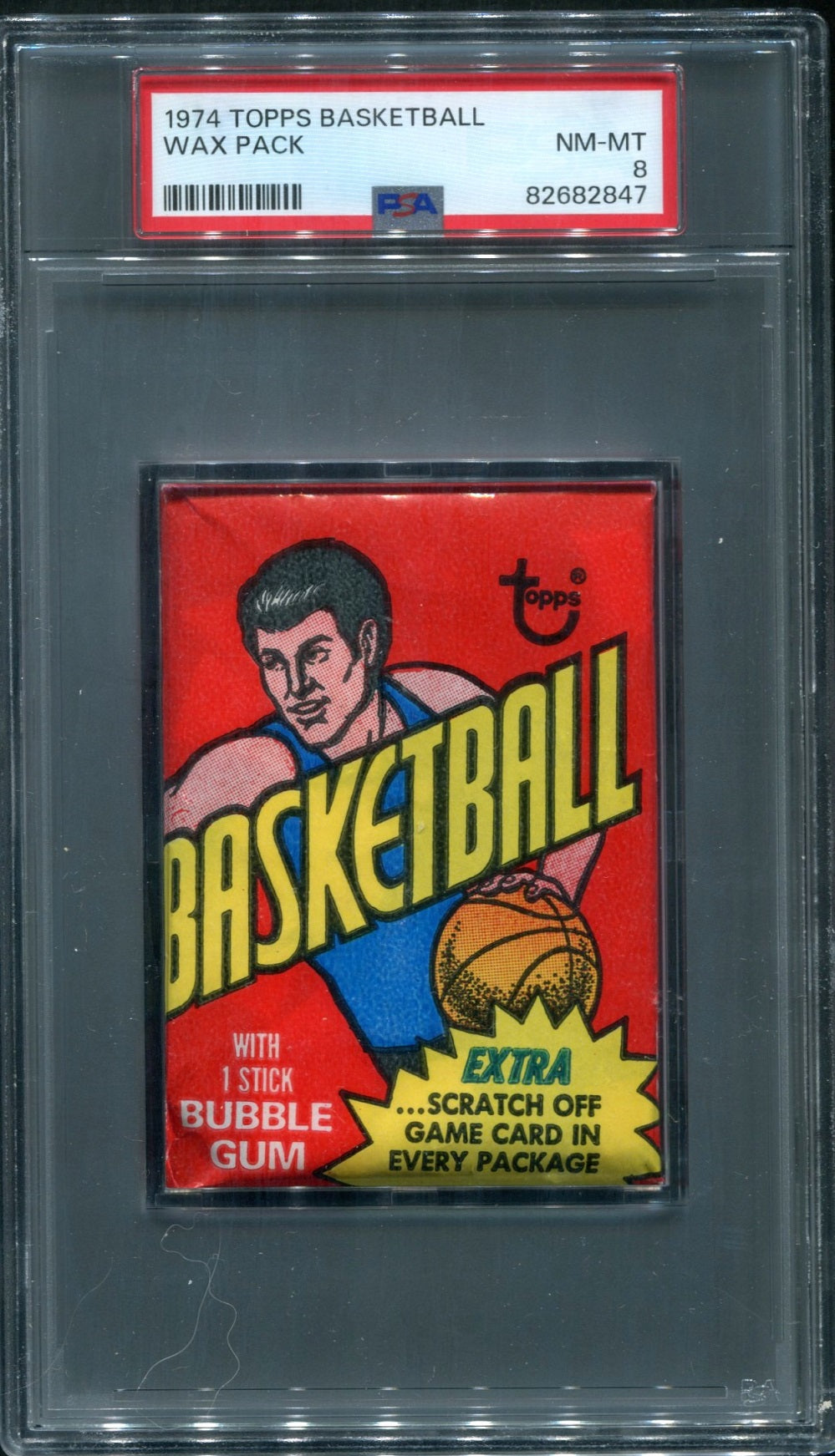 1974 1974/75 Topps Basketball Unopened Wax Pack PSA 8 *2847