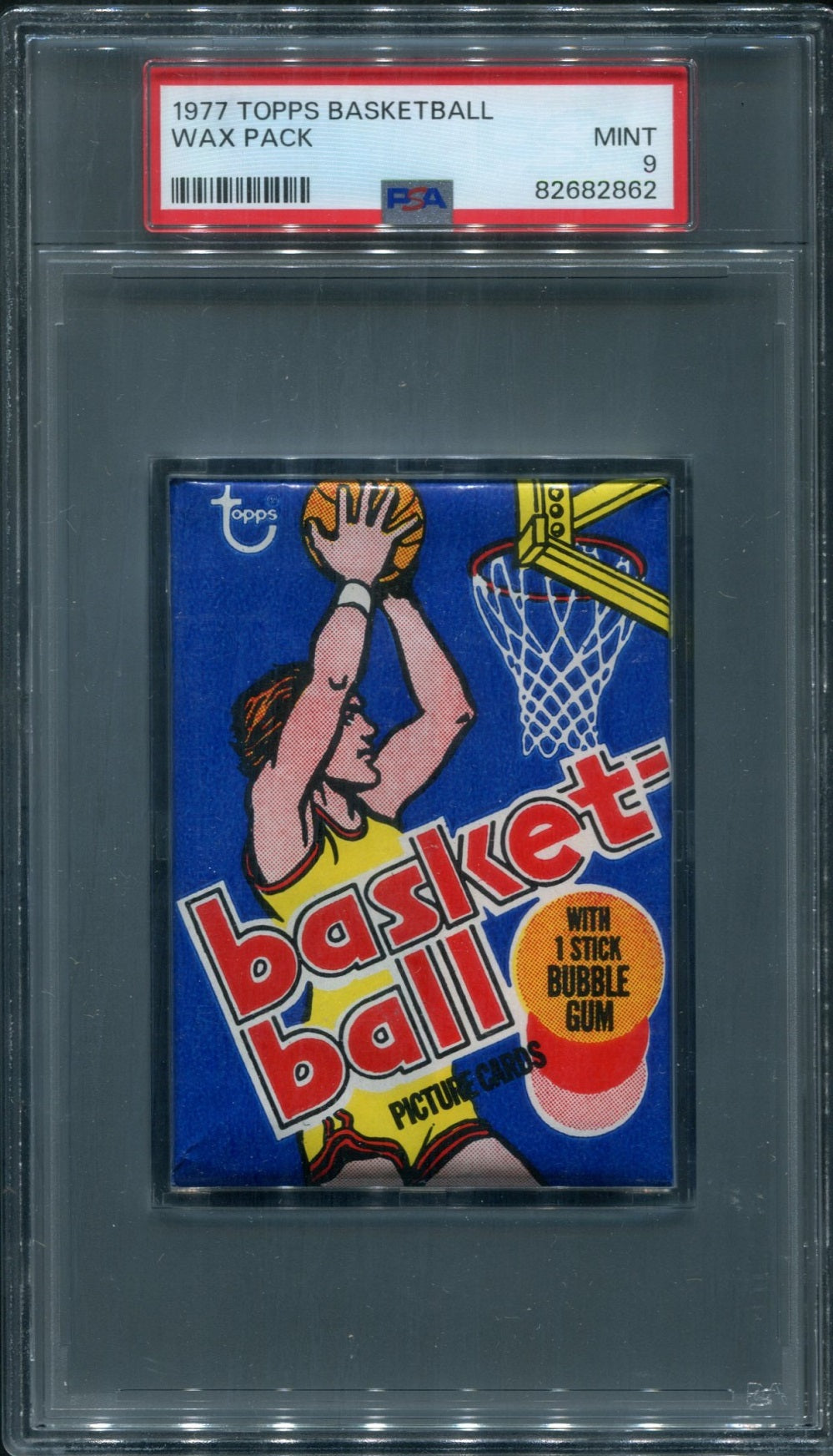 1977 1977/78 Topps Basketball Unopened Wax Pack PSA 9 *2862