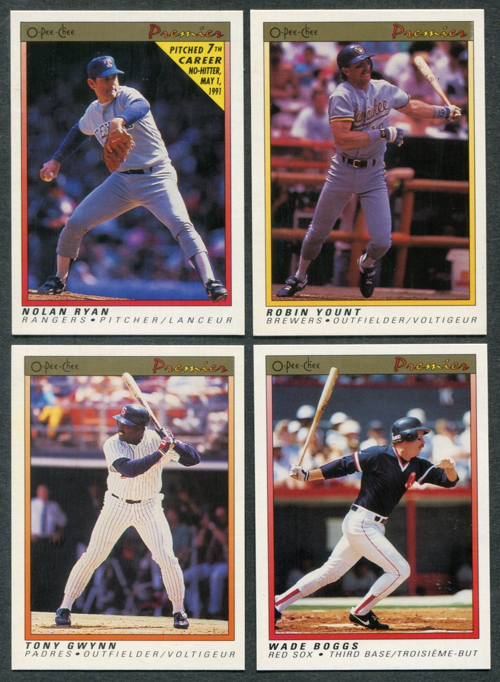 1991 OPC O-Pee-Chee Premier Baseball Complete Set (132)