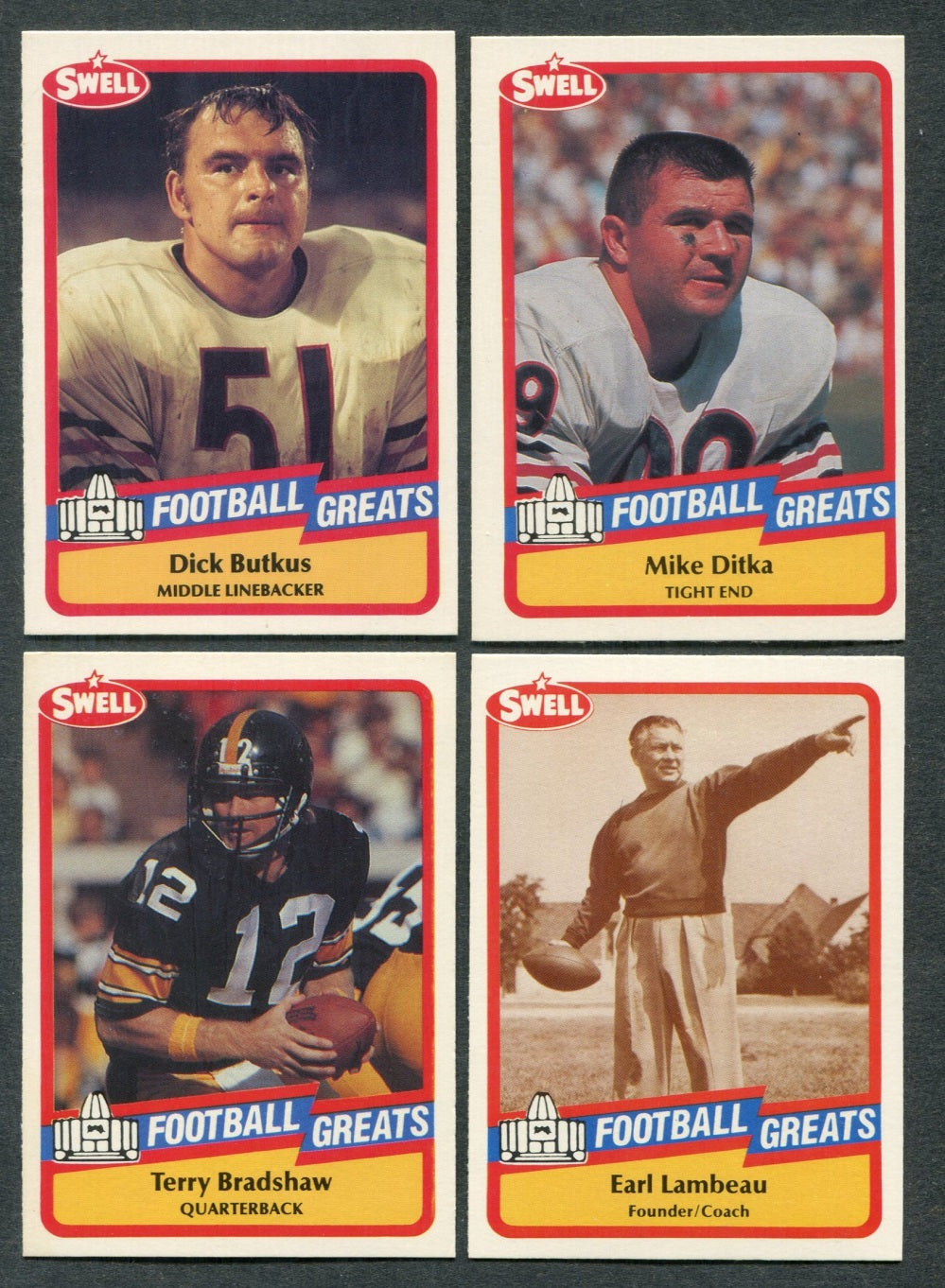 1989 Swell Greats Football Complete Set NM NM/MT (150) (24-470)