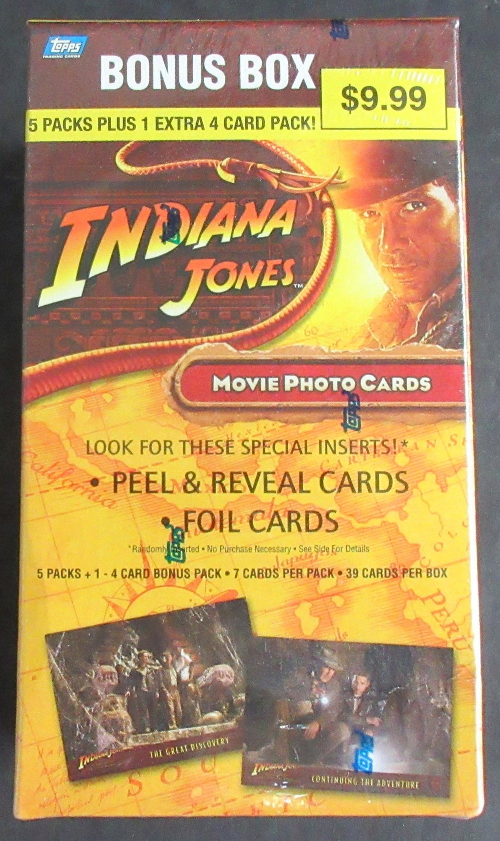 2008 Topps Indiana Jones Kingdom of the Crystal Skull Unopened Blaster Box (5/7+1/4)