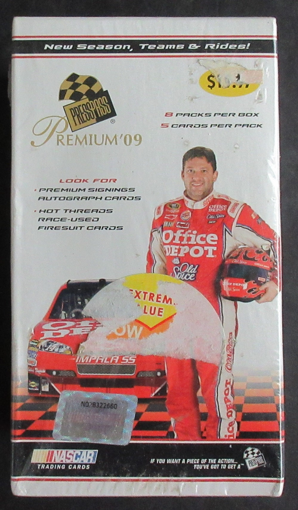 2009 Press Pass Premium Racing Unopened Blaster Box (8/5)