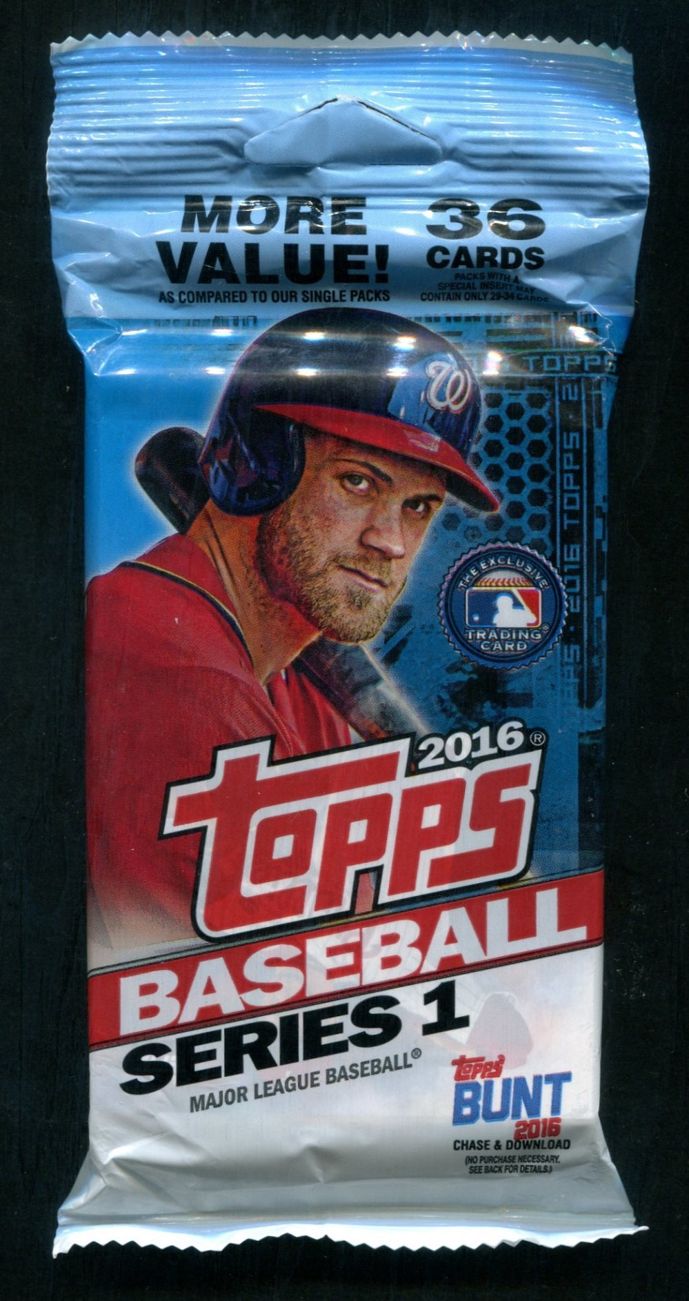 2016 Topps Baseball Unopened Series 1 Value Jumbo Pack (36)