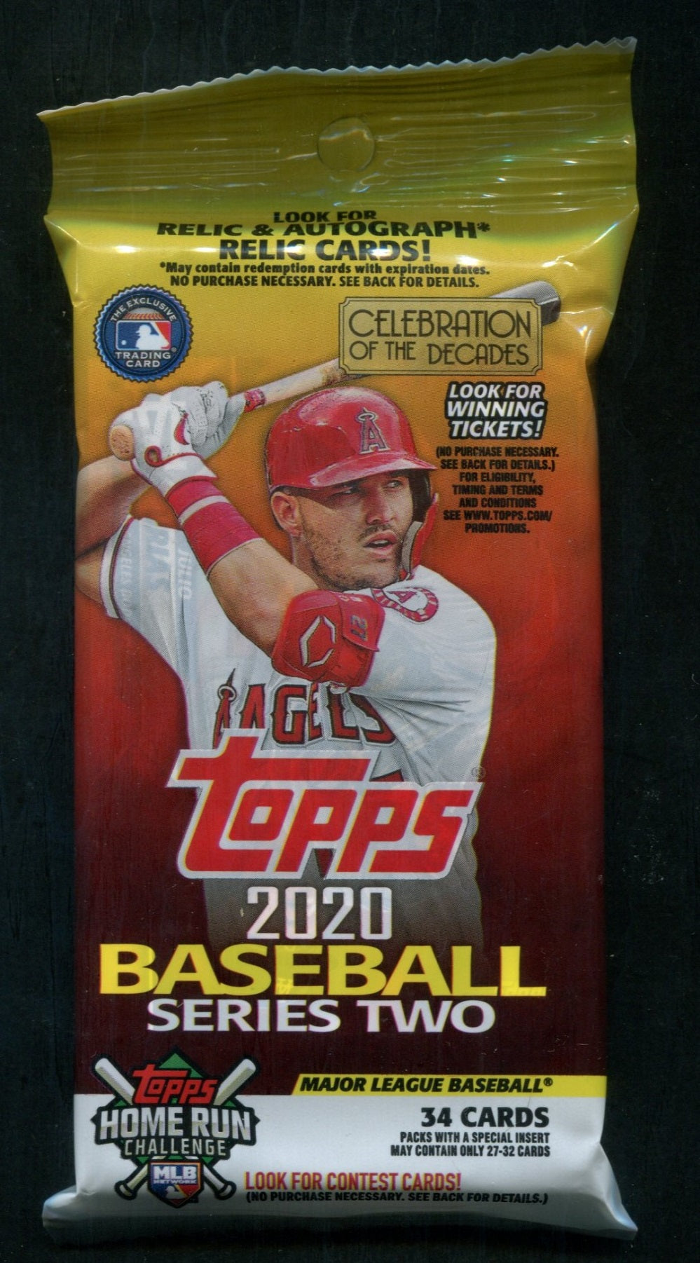 2020 Topps Baseball Unopened Series 2 Value Jumbo Pack (34)