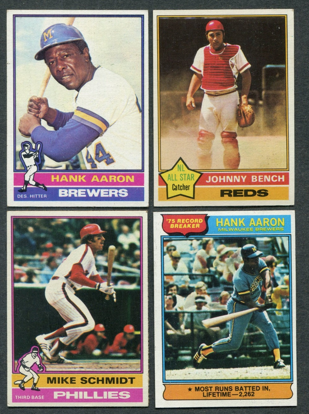 1976 Topps Baseball Complete Set EX (660) (24-455)